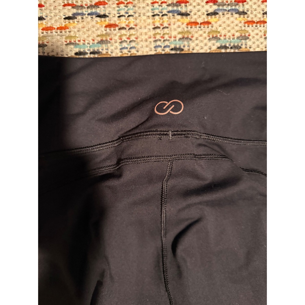 CALIA by Carrie Underwood Black Flare Leg Yoga Pants High Rise Pockets Small - Picture 4 of 4